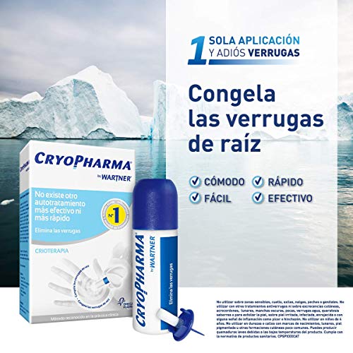 Cryopharma Tratamiento Anti Verrugas - Tratamiento para Quitar Verrugas Comunes y Plantares - Criogenización de verrugas - 50 ml