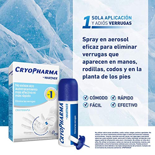 Cryopharma Tratamiento Anti Verrugas - Tratamiento para Quitar Verrugas Comunes y Plantares - Criogenización de verrugas - 50 ml