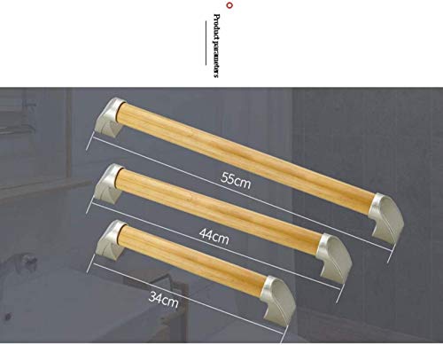 Cuarto de baño pasamanos de seguridad Viejo Soporte Barra de sujeción WC con acceso for discapacitados madera antideslizante de pared de movilidad reducida, la mujer embarazada Manija de baño