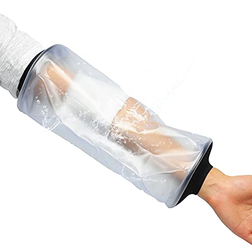 Cubierta De Brazo De Mano Impermeable,Reutilizable Protector De Escayola Ducha Manga Protectora Aposito Impermeable Transparente FáCil De Usar