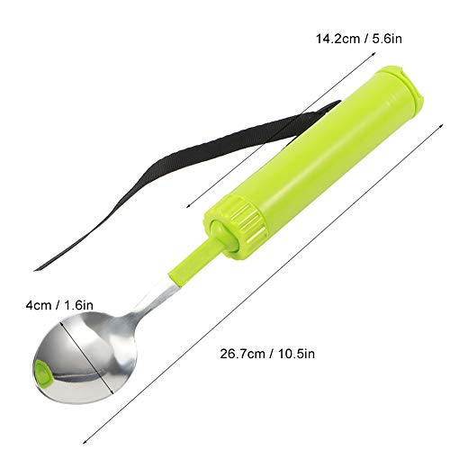 Cuchara ergonómica adaptable Cuchara desplazada Cuchara de comida Paciente discapacitado Anciano discapacitado Entrenamiento de recuperación de accidentes cerebrovasculares Utensilios para comer