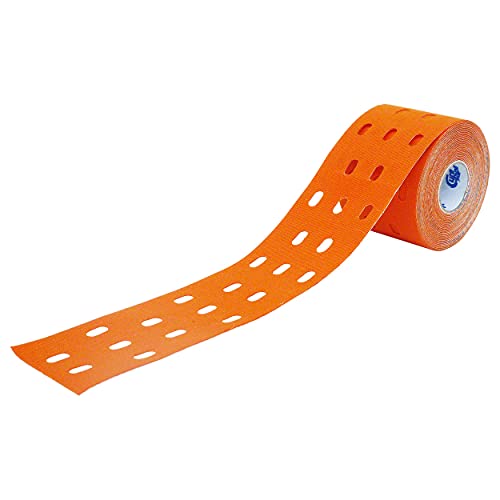 Cure Kinesio Tape Original – , quinesiológica 5 cm x 5 m, Naranja (1 Unidad)