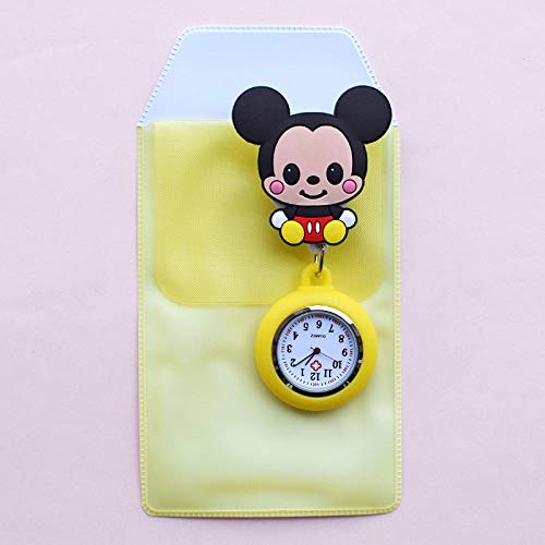 Cxypeng Reloj de Bolsillo Reloj Médico,Mesa de exploración Extensible, Reloj de Bolsillo del médico, Estuche para bolígrafo Engrosado, portalápices-QQ,Reloj Enfermera Enfermera Broche