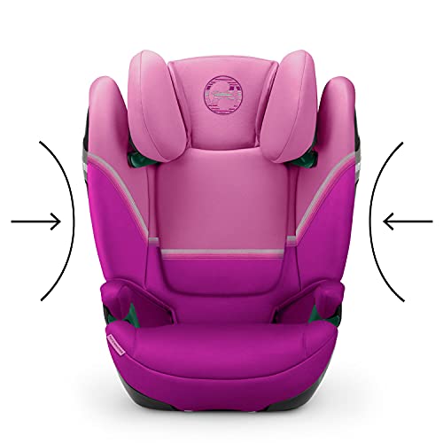 CYBEX Gold Silla de coche Solution S2 i-Fix, Para coches con y sin ISOFIX, 100 - 150 cm, De 3 a 12 años aprox. (15 - 50 kg), Rosa (Magnolia Pink)