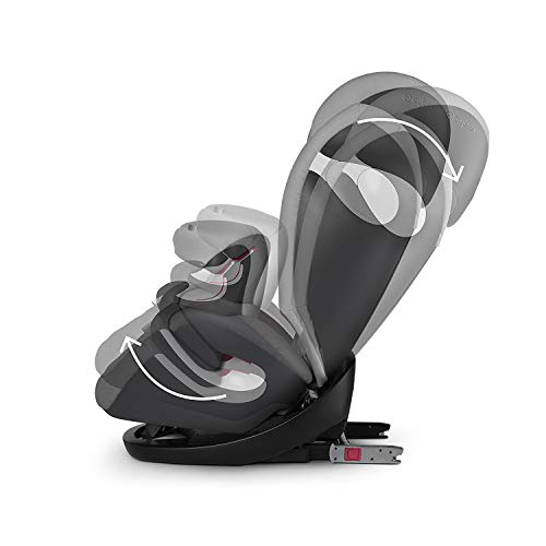 Cybex Silver Pallas M-Fix 519001091 Silla de Coche Grupo 1/2/3, 2 en 1 para Niños, para Coches con y sin Isofix, Colección Color 2021, Negro (Pure Black)