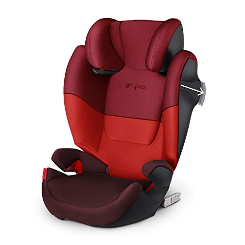 Cybex Silver Solution M-fix 519001115 Silla de Coche, Grupo 2/3, para Niños, para Coches con y sin Isofix, Colección Color 2021, Negro (Pure Black)