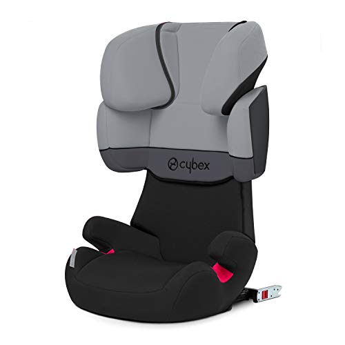 Cybex Solution X-Fix Silla de Coche Grupo 2/3 (15-36 kg), desde aprox 3 hasta 12 Años, Gris (Cobblestone), 41 x 47 x 64 cm