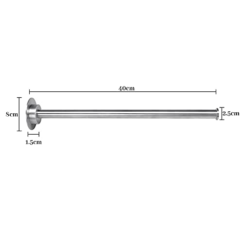 Dailyart Toallero Baño Autoadhesivo 40cm Toallero Barra Baño de Pared Acero Inoxidable Cepillado Toallero de baño sin Taladro Montar en la Pared Barra de Toalla para cocina y baño