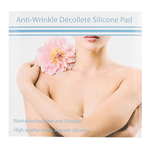 Decollete Silicona Pad, Parches Pecho Antiarrugas Parche Reutilizables Eliminan y Previenen Arrugas del Pecho MáS Liso y Libre de Arrugas Para Las Mujeres