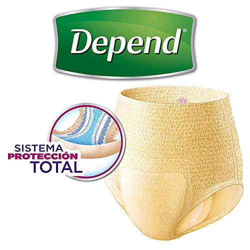 Depend Braguitas Absorbentes para Pérdidas de Orina, Absorción Normal, Talla S-M - 10 unidades