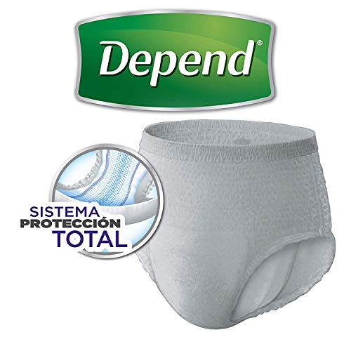 Depend Ropa interior absorbente Absorción Super Talla L/XL Hombre - 54 unidades