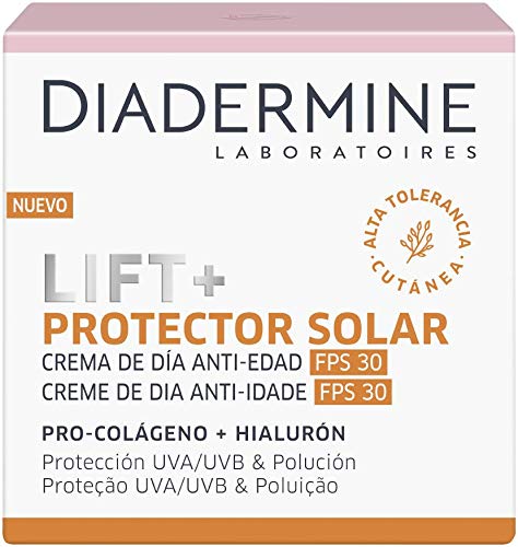 Diadermine - Lift+ Protector solar crema de día, 50 ml, Acción reafirmante & protección UVA/UVB/IR