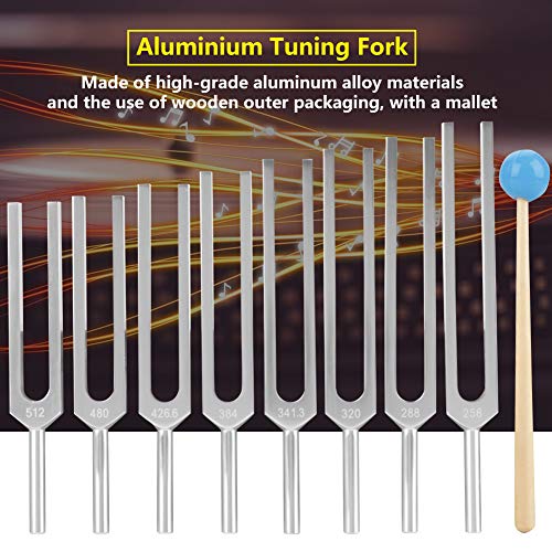 Diapason Medico, 8 Frecuencias Diferentes Instrumentos De Diapasón Médico De Aluminio Set De Herramientas De Terapia De Vibración De Sintonización