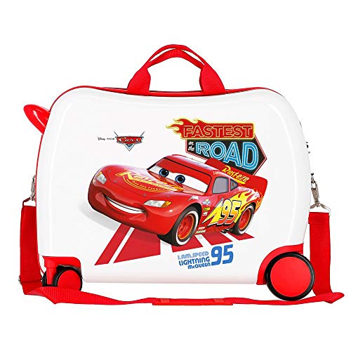 Disney Cars Good Mood Maleta Infantil Multicolor 50x38x20 cms Rígida ABS Cierre combinación 34L 2,1Kgs 4 Ruedas Equipaje de Mano