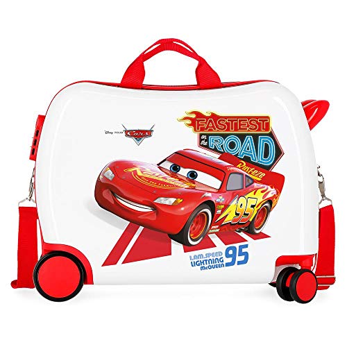 Disney Cars Good Mood Maleta Infantil Multicolor 50x38x20 cms Rígida ABS Cierre combinación 34L 2,1Kgs 4 Ruedas Equipaje de Mano