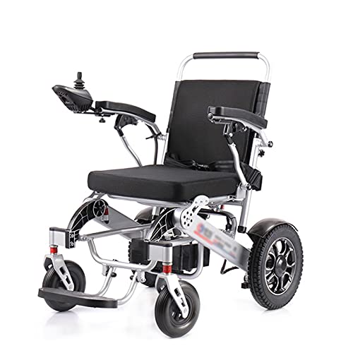 DLXYch Silla de Ruedas eléctrica de Lujo Silla de Ruedas eléctrica Plegable, Silla de Ruedas eléctrica portátil Plegable, Potente Motor Dual, Adecuada para Ancianos y discapacitados