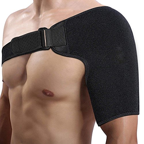 Doact Apoyo de Hombro de Neopreno - Protector para Hombro Seguridad, AC Conjunto Dislocado Prevención y Protector, se Adapta a la Izquierda o el Hombro Derecho, Unisex