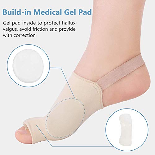 DOACT Corrector de Juanetes, Hallux Valgus de Corrector, Con Almohadilla de Gel de Silicona, para Tratar El Dolor Hallux Valgus Incluye Noche Tratamiento y Dia Asistencia (M)