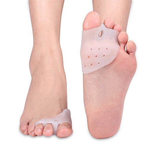 DOACT Gel Separadores Alisadores con Espaciadores Gordo, Aalivio Dolor Deods Del Pie Protectores para Hallux Valgus, Juanetes y Dedo Martillo para Hombres y Mujeres