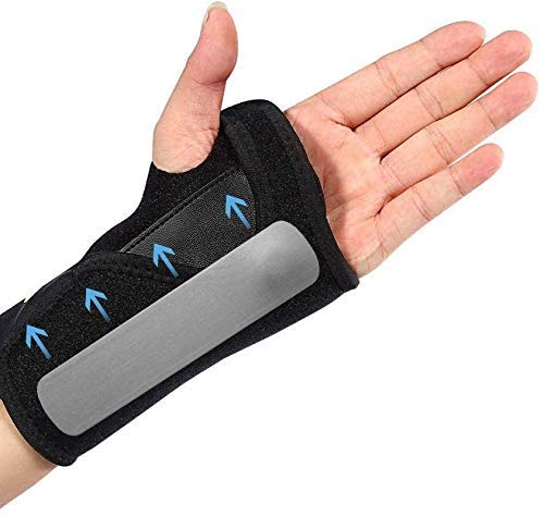 DOACT Muñequera Tunel Carpiano, Férula para Muñeca de Soporte con Férula de Metal para Síndrome de Túnel Carpiano, Alivio del Dolor de Fracturas de Muñeca, Tendinitis Esguinces y Artritis, Izquierda