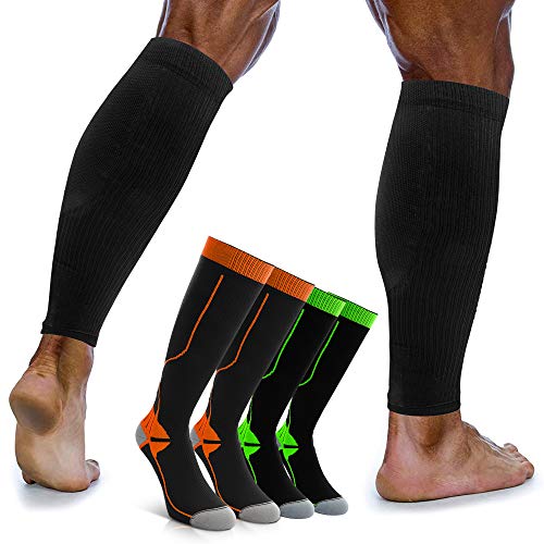 Doctor TNT - 3 Pares Medias de Compresion Mujer y Hombre, Calcetines Compresivos Enfermera, Calcetines de Compresión para Running, Deporte, Ciclismo, Futbol, Viaje. (S/M - 35-38)