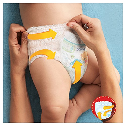 Dodot Pants - Pañales Braguitas, fácil de cambiar con canales de aire, talla 5 (12-17 kg), total de 93