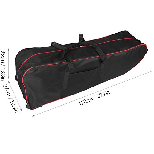 dongbin 8 Pulgadas De Ajuste De La Correa Portátil De Bolsillo Plegable Resistente Al Agua Scooter De 3 Ruedas De Hombro Desmontable Desplazamiento Suave - para Los Viajes De Metro, Negro,Negro