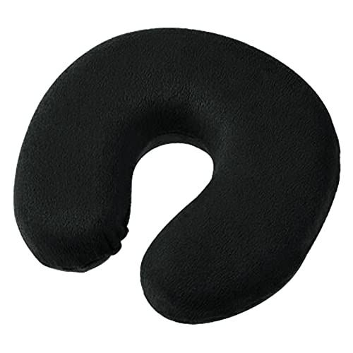 DONGTAISHANGCHENG U en Forma de Viajes Almohada Coche Vuelo aéreo Almohadas inflables Almohadas Cuello Apoyo Cojín Cojín Suave Cojín de enfermería 1pc (Color : Black)