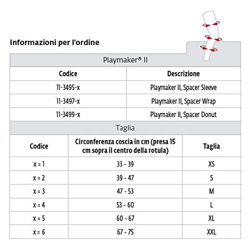 DONJOY - Donjoy - Modelo Playmaker® Xpert - Rodillera corta - XL, wrap