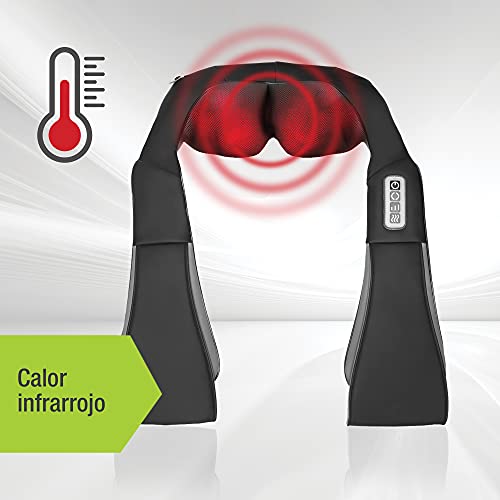 Donnerberg Shiatsu Masajeador de Cuello y Hombro Masajeador Cervical Espalda Electrico con Calor Calidad Alemana 3 Años de Garantía