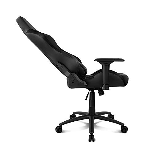 Drift DR250B - Silla Gaming Profesional, polipiel, reposabrazos ajustable 4D, piston clase 4, asiento basculable, altura regulable, respaldo reclinable, cojines lumbar y cervical, color negro