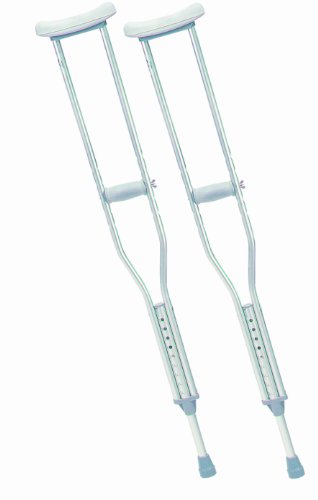 Drive Medical 10400-1 - Muletas axilares para adulto (2 unidades, aluminio)