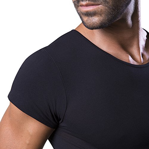 Dr.Walt - Camiseta Interior Hombre con Hilos técnicos Deportivos para Uso Diario, térmico, Ultraligero y bacteriostático, sin Costuras e Invisible Debajo de la Camisa o el Polo.