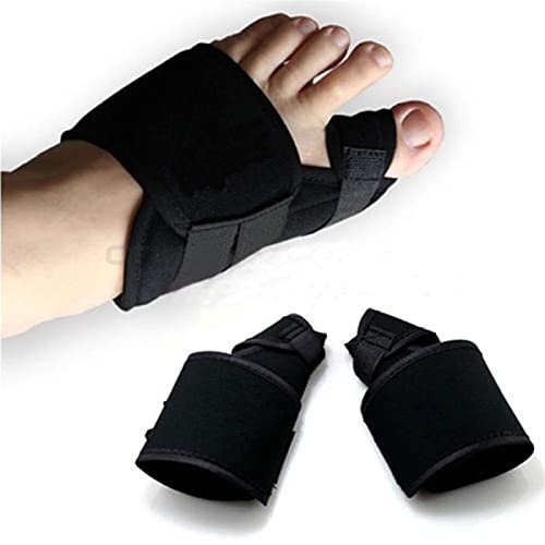 Duradero 2 piezas de ortesis de juanete suave, separador de punta, sistema de corrección de férulas, cuidado de los pies de Hallux Valgus, ortesis de pie para los dedos de los pies ( Color : Black )