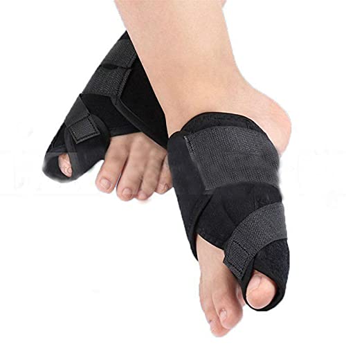 Duradero 2 piezas de ortesis de juanete suave, separador de punta, sistema de corrección de férulas, cuidado de los pies de Hallux Valgus, ortesis de pie para los dedos de los pies ( Color : Black )