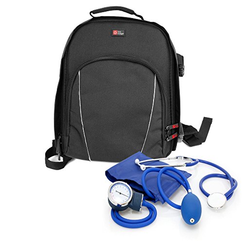 DURAGADGET Mochila de primeros auxilios para enfermeras, asistentes médicos, médicos, auxiliares y bomberos. Compartimentos compatibles con tu equipo médico