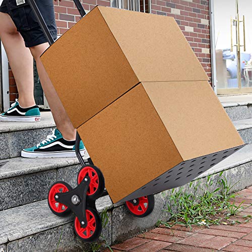 DURHAND Carretilla Plegable para Escalera con Ruedas Carga 150kg Carretilla de Mano Portátil para Entrega Almacenes Mercado Viajar Mudarse