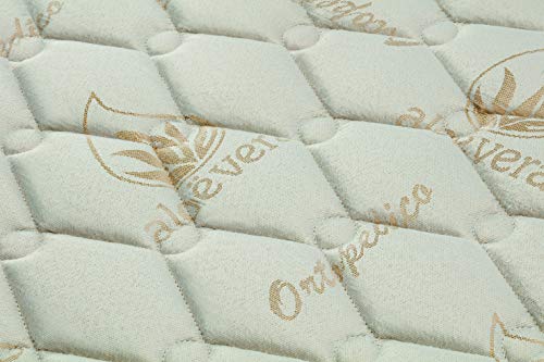 DXIII DELUXE13 Colchón Ortopédico Anatómico Eliocel Oro con Lana de Merino 2 Caras Alta Densidad (150x190x26)