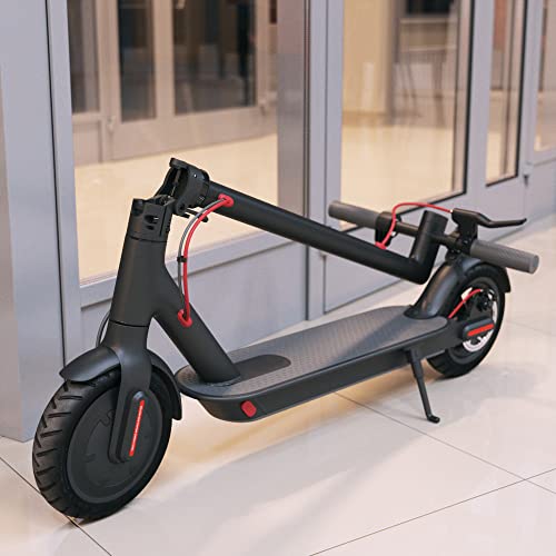 E- SCOOTER Patinete eléctrico H7 con Certificado CE para Adultos, Patín 350W, Scooter Plegable en aleación de Aluminio, 6Ah 36V, Doble Sistema de Freno y Control de Crucero,Luces,Display