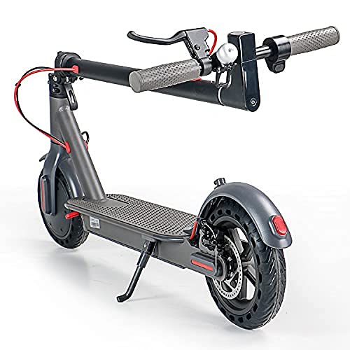 E- SCOOTER Patinete eléctrico H7 con Certificado CE para Adultos, Patín 350W, Scooter Plegable en aleación de Aluminio, 6Ah 36V, Doble Sistema de Freno y Control de Crucero,Luces,Display