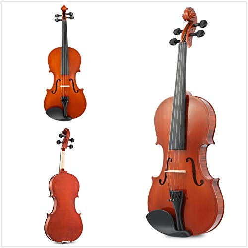 Eastar 4/4 Violín para Principiantes Violines Set Niños Adultos Violín Kit con Arco, Resina, Sintonizador de Clip y Cuerdas Extra (EVA-1)