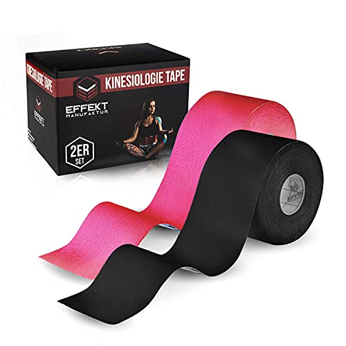 Effekt Manufaktur [5m x 5cm] Kinesiotape Vendaje Neuromuscular I Cinta Kinesiologica impermeable y elastica I Sport Kinesiology Tape