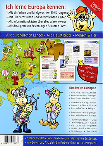 Einfach schlau! Ich lerne Europa kennen! Per la Scuola elementare: Beschäftigen - Lesen - Lernen - Rätseln