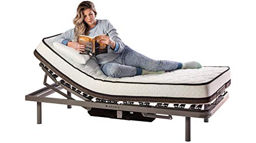 ekamia Cama Articulada Eléctrica Eris con Colchón Delling Medidas 105cm x 190cm - Mando con Cable