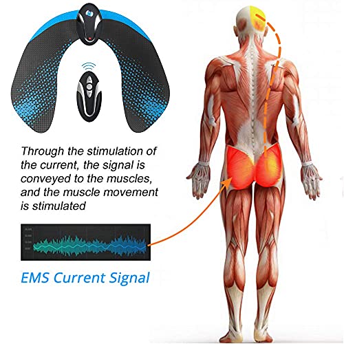 Electroestimulador Muscular EMS Hips Estimulador Muscular,Gluteos Estimulador de Glúteos Herramientas Nalgas para la Mujer Inteligente Instructor Modelling Firing Ayuda a Levantar la Cadera