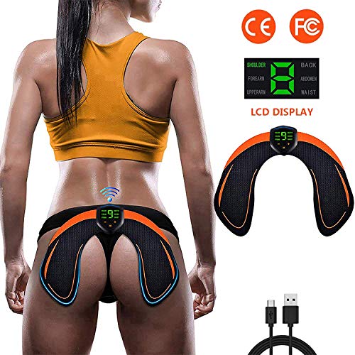 Electroestimulador Muscular Gluteos,EMS Electroestimulador Gluteos,Estimulador Muscular Ejercitar Gluteos USB Recargable(Hombre y Mujer)