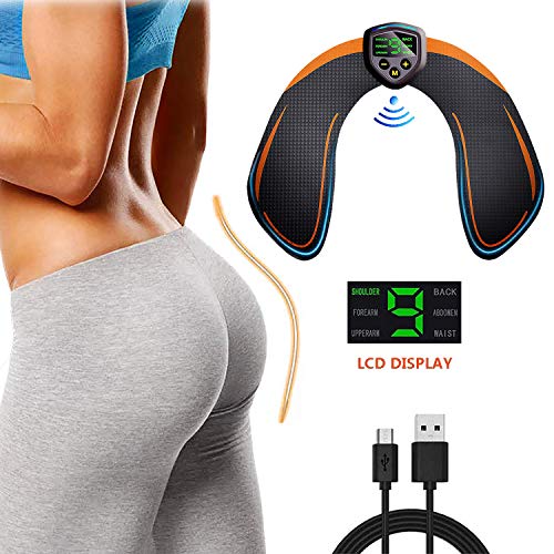 Electroestimulador Muscular Gluteos,EMS Electroestimulador Gluteos,Estimulador Muscular Ejercitar Gluteos USB Recargable(Hombre y Mujer)