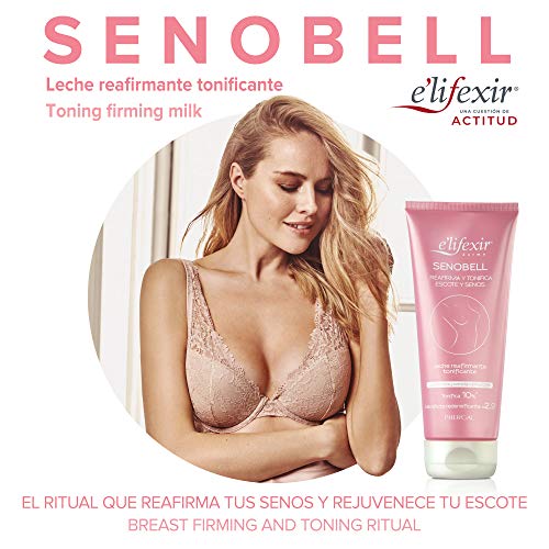 Elifexir Senobell - Crema Reafirmante Senos | Tonificante Para Senos y Escote | Antiestrias | Efecto Tensor y Volumen | Pecho Más Nutrido y Firme | Hidratación Profunda | 200 ml