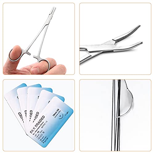 Enseñanza Splies Kit de práctica de sutura dental Suture Dental Oral Kit de entrenamiento quirúrgico Modelo oral para estudiantes dentales Entrenamiento oral Suture Simulación de ayudas de enseñanza