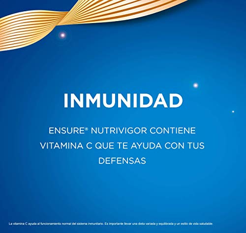 Ensure Nutrivigor - Complemento Alimenticio para Adultos, con HMB, Proteínas, Vitaminas y Minerales, como el Calcio - Sabor Chocolate - Pack de 8 Botellas x 220 ml